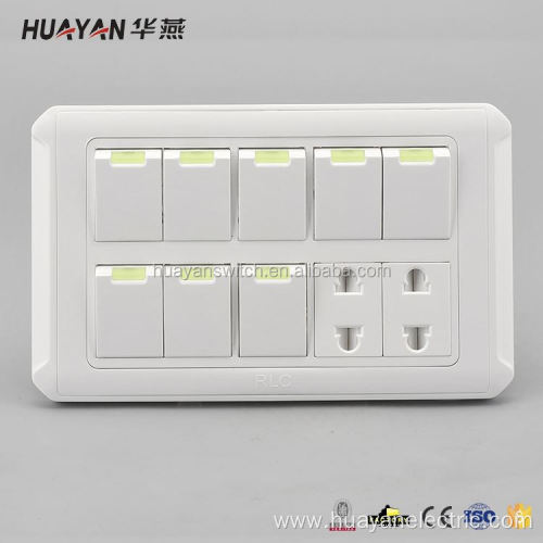 Customized zise single electric wall switch socket
